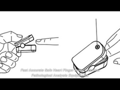 Λευκό Finger Tip Pulse Oximeter LCD TFT