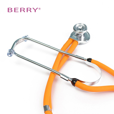 Double Head Double Membrane Orange Stethoscope Digital